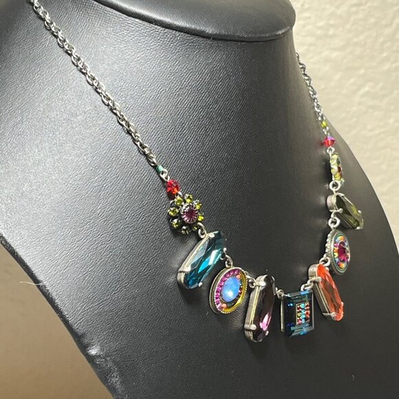 Firefly La Dolce Vita Necklace With Swarovski Crystals & Czech Glass Beads Multi - Picture 4 of 11